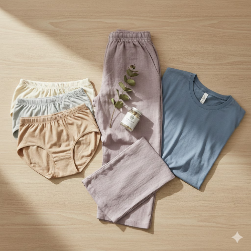 편안한 면 속옷이나 헐렁한 옷 사진