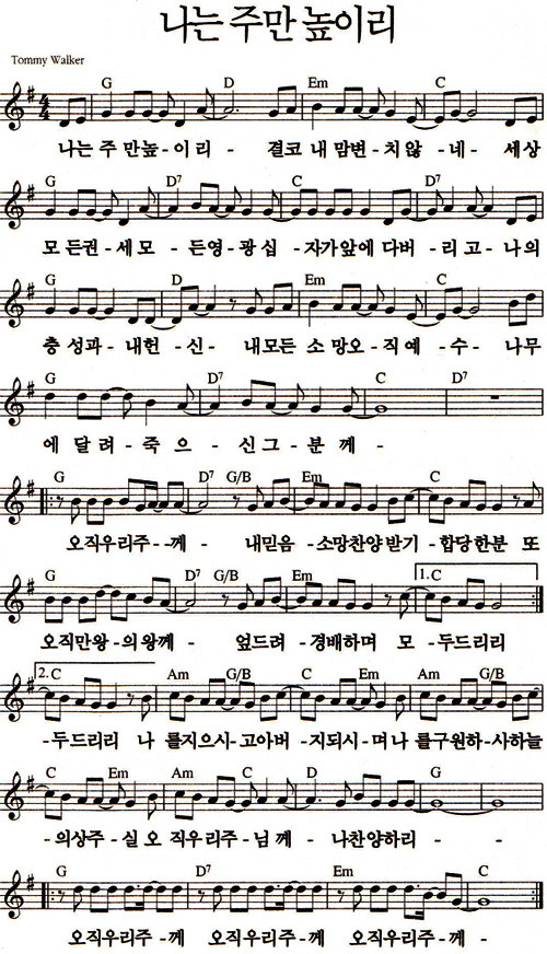 나는 주만 높이리