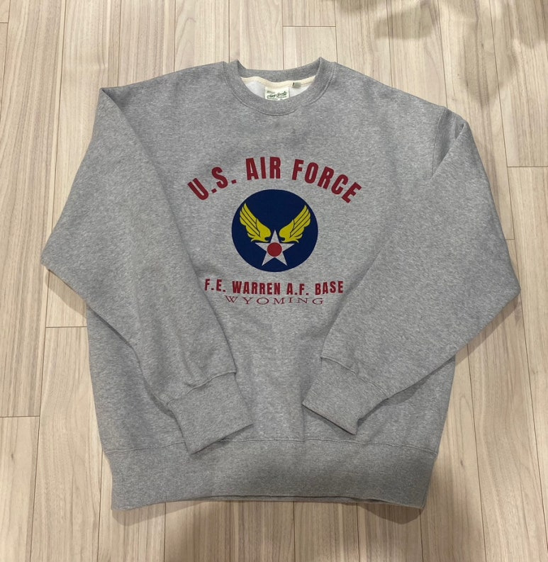 유니폼브릿지 UNIFORM BRIDGE wyoming air force sweatshirt(napping) 8% melange