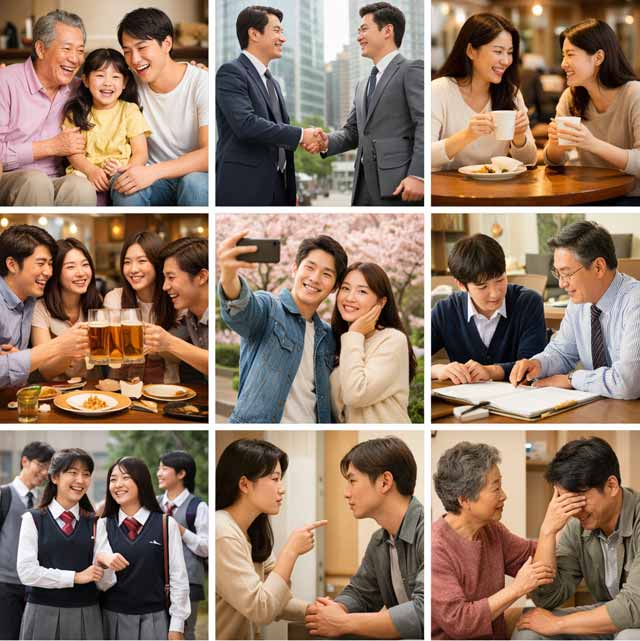 한국의 인간관계의 다양한 모습