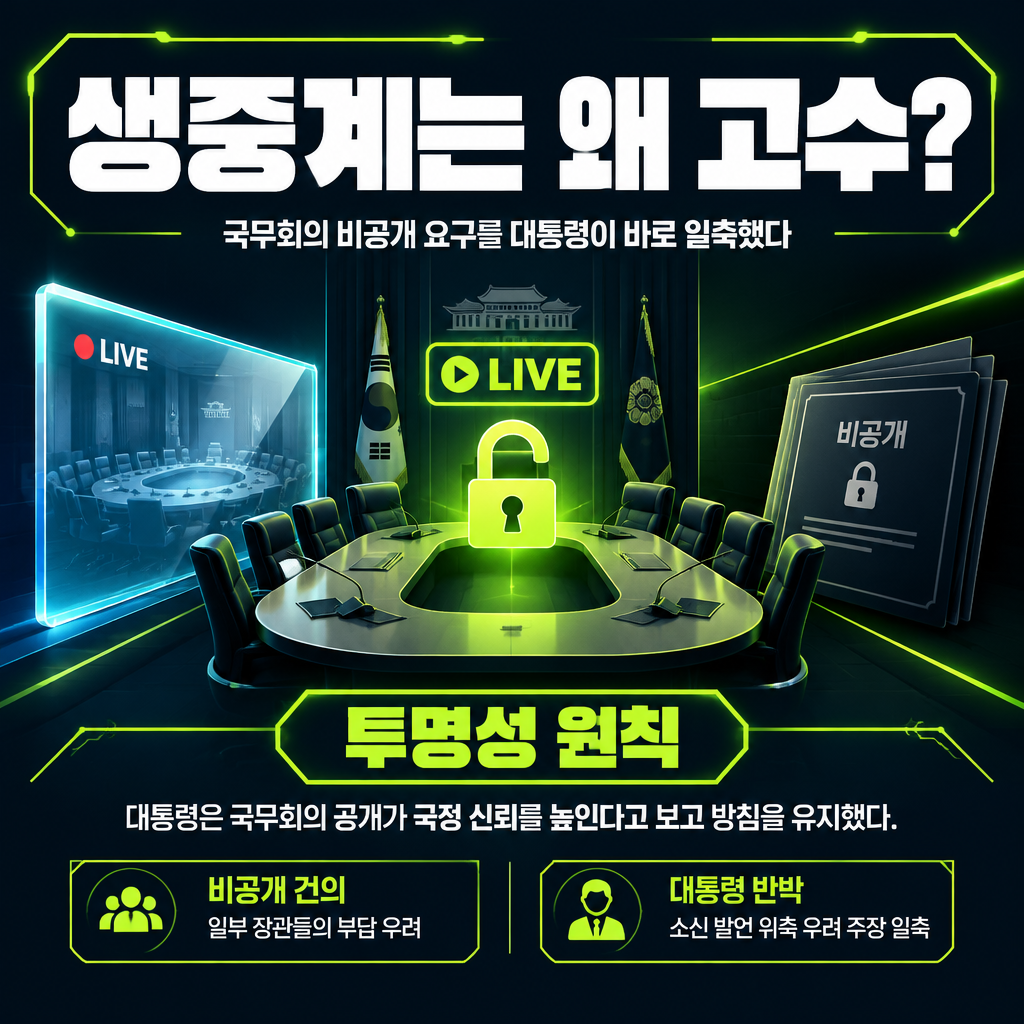 생중계는 왜 고수?