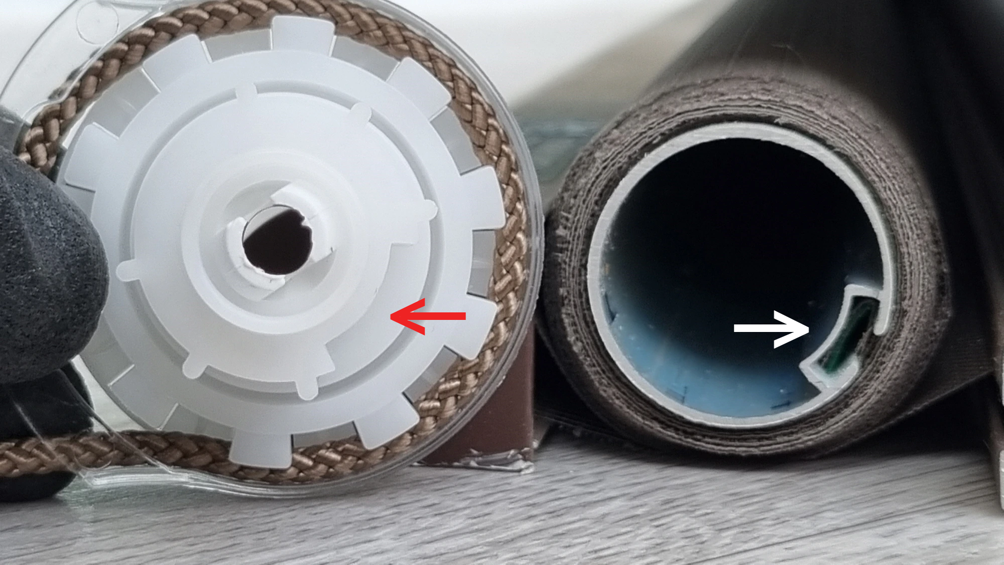 블라인드 줄 클러치 롤러 끼우는 방향