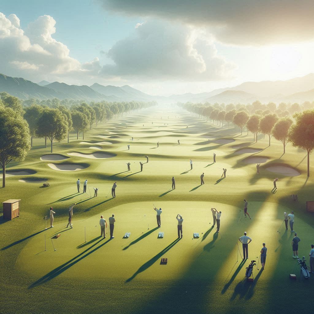 실외골프연습장 배경