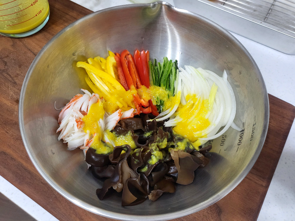 목이버섯 냉채