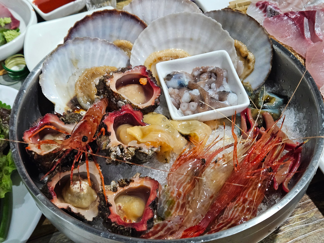 수산포차청해 가리비 꽃새우