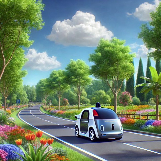 도로를 스스로 주행하는 자동차