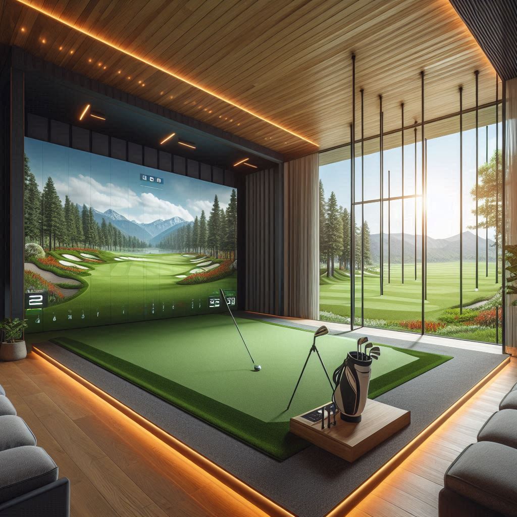 스크린골프장 배경