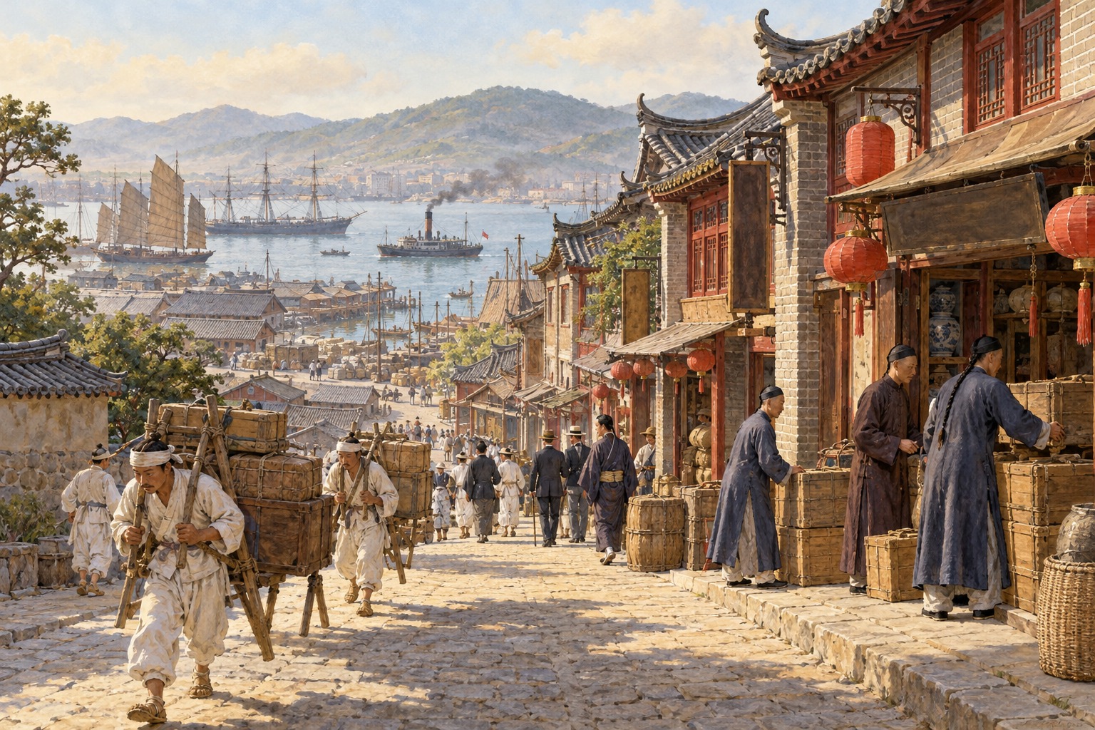 1880년대 인천 청나라 조계 거리