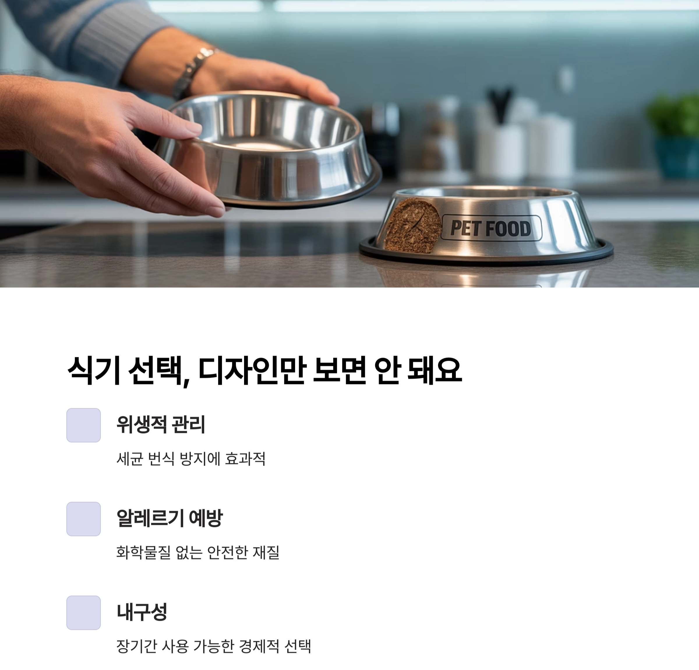 반려동물 건강을 위한 최고의 선택, 스테인리스 식기 추천 이유