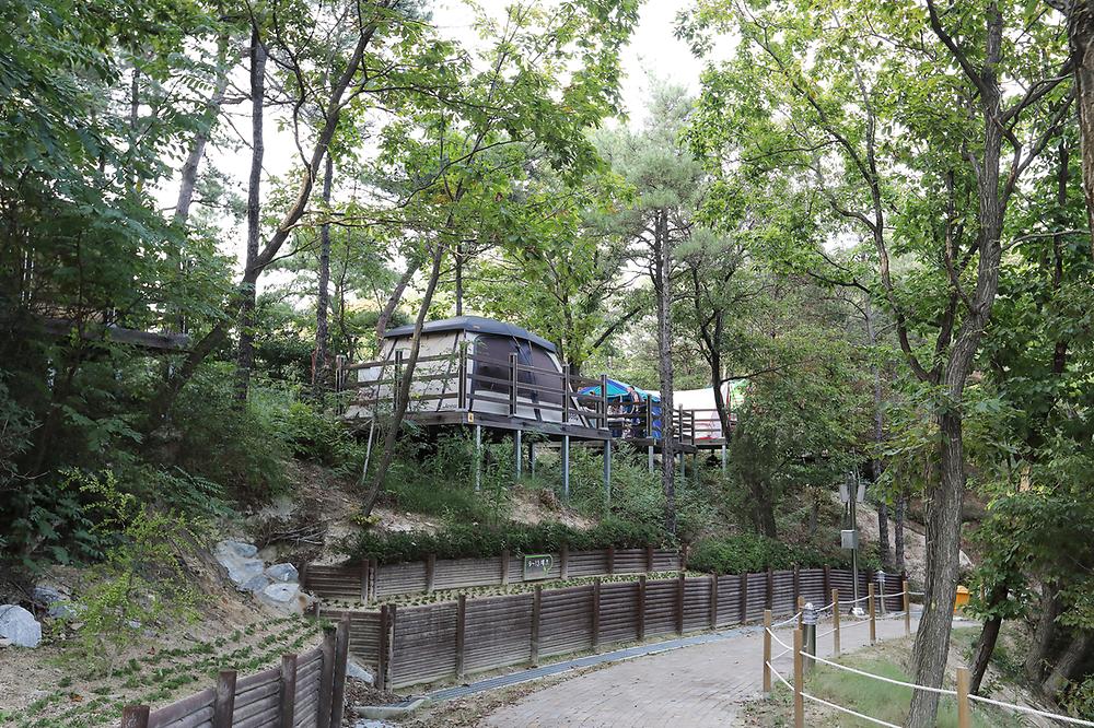 아산 영인산자연휴양림 숲속야영장 소개