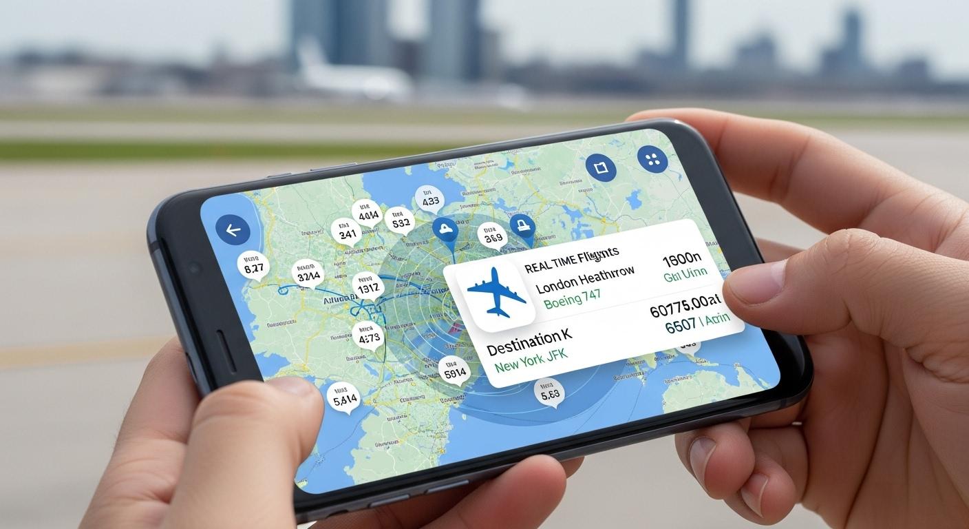 항공기 실시간 위치 조회