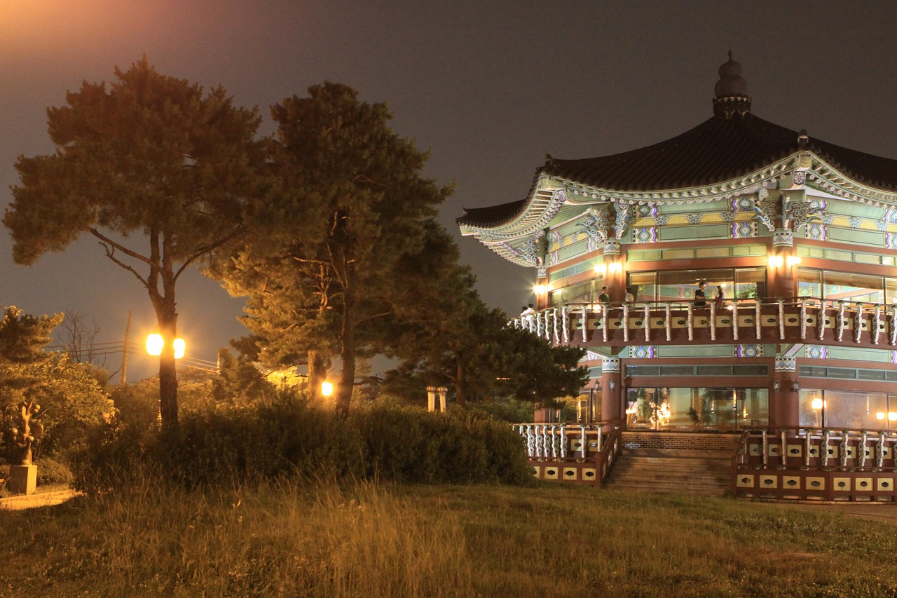 팔각정 야경 관련 사진