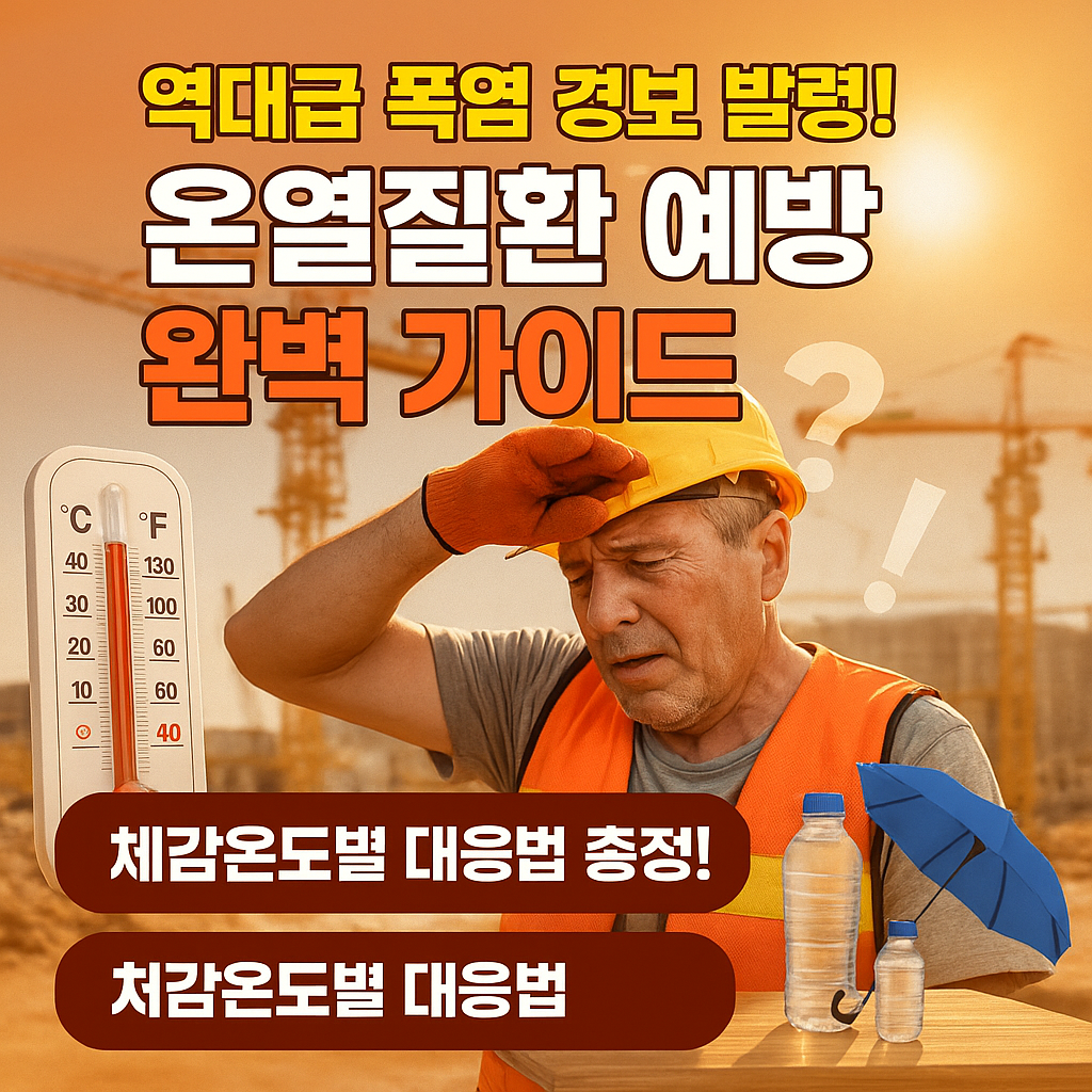 [3편] 폭염 대비 온열질환 예방 완벽 가이드
