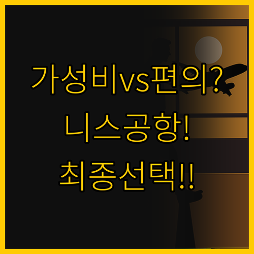 가성비 vs 편의시설, 니스 공항 인..