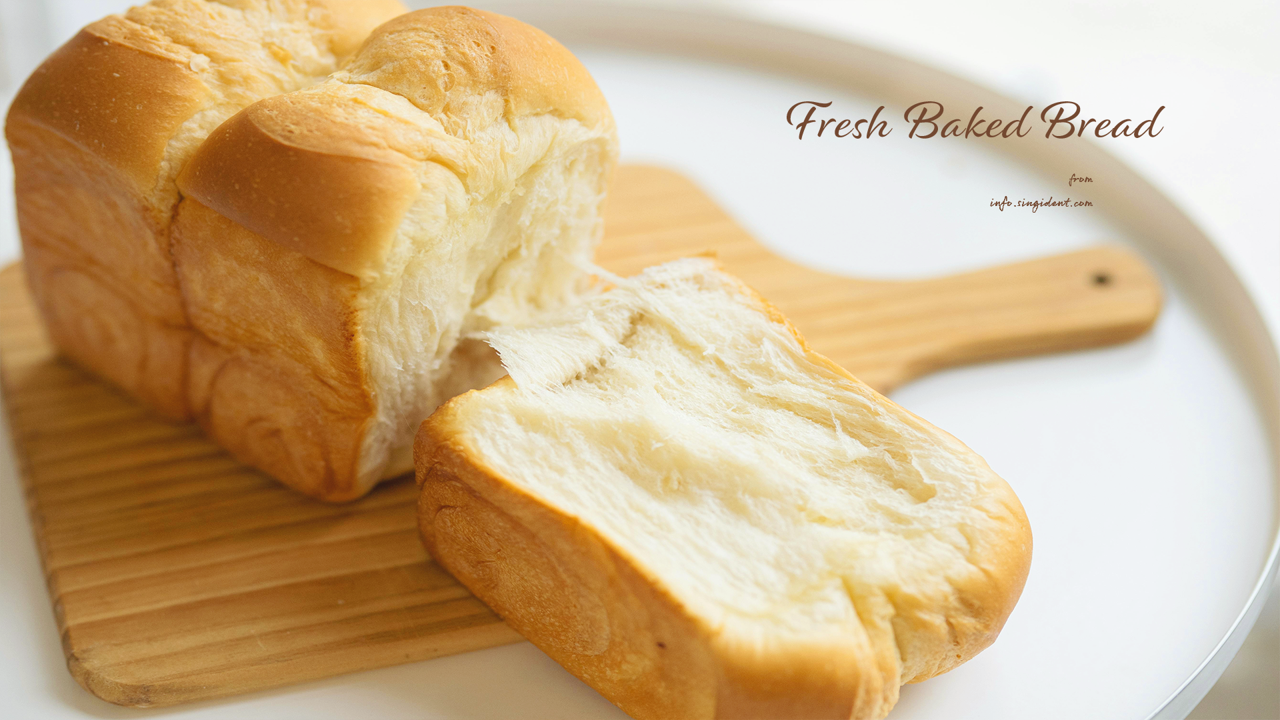 09 식빵 C - Fresh Baked Bread 갈색배경화면