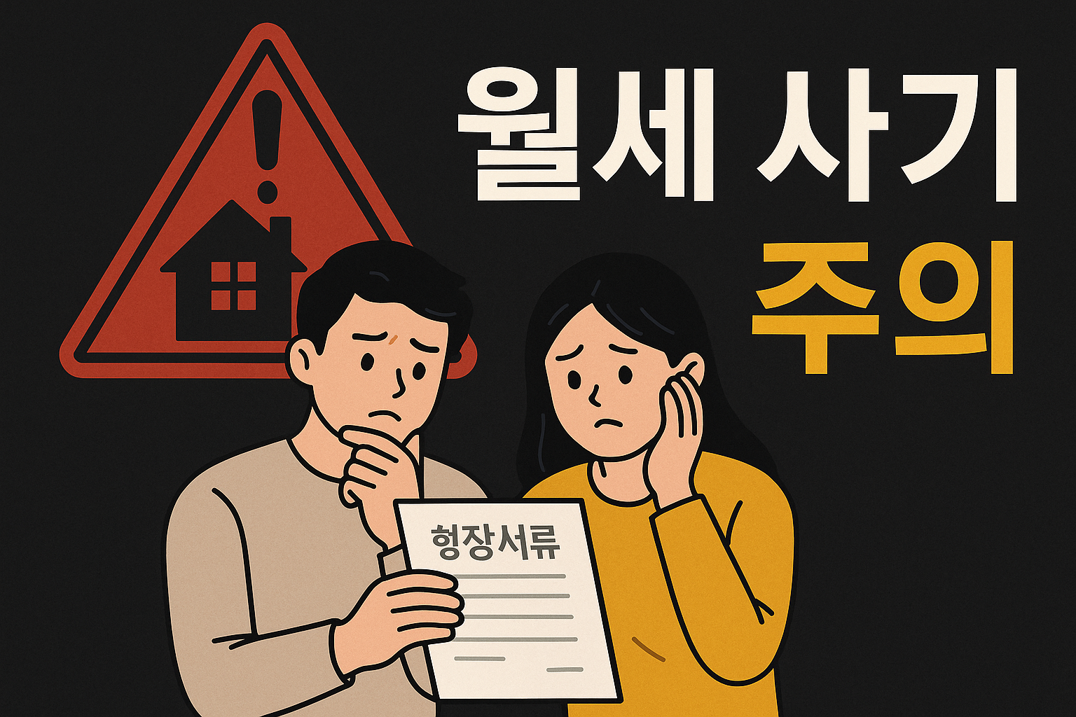 월세사기를 표현한 썸네일