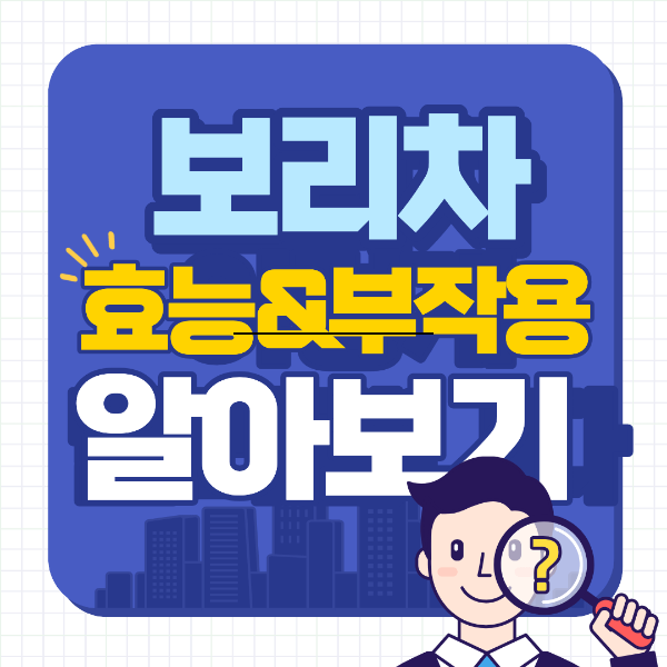 보리차 효능 부작용