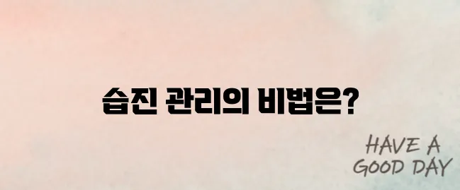 습진 치료방법 알고 꾸준하게 관리하기