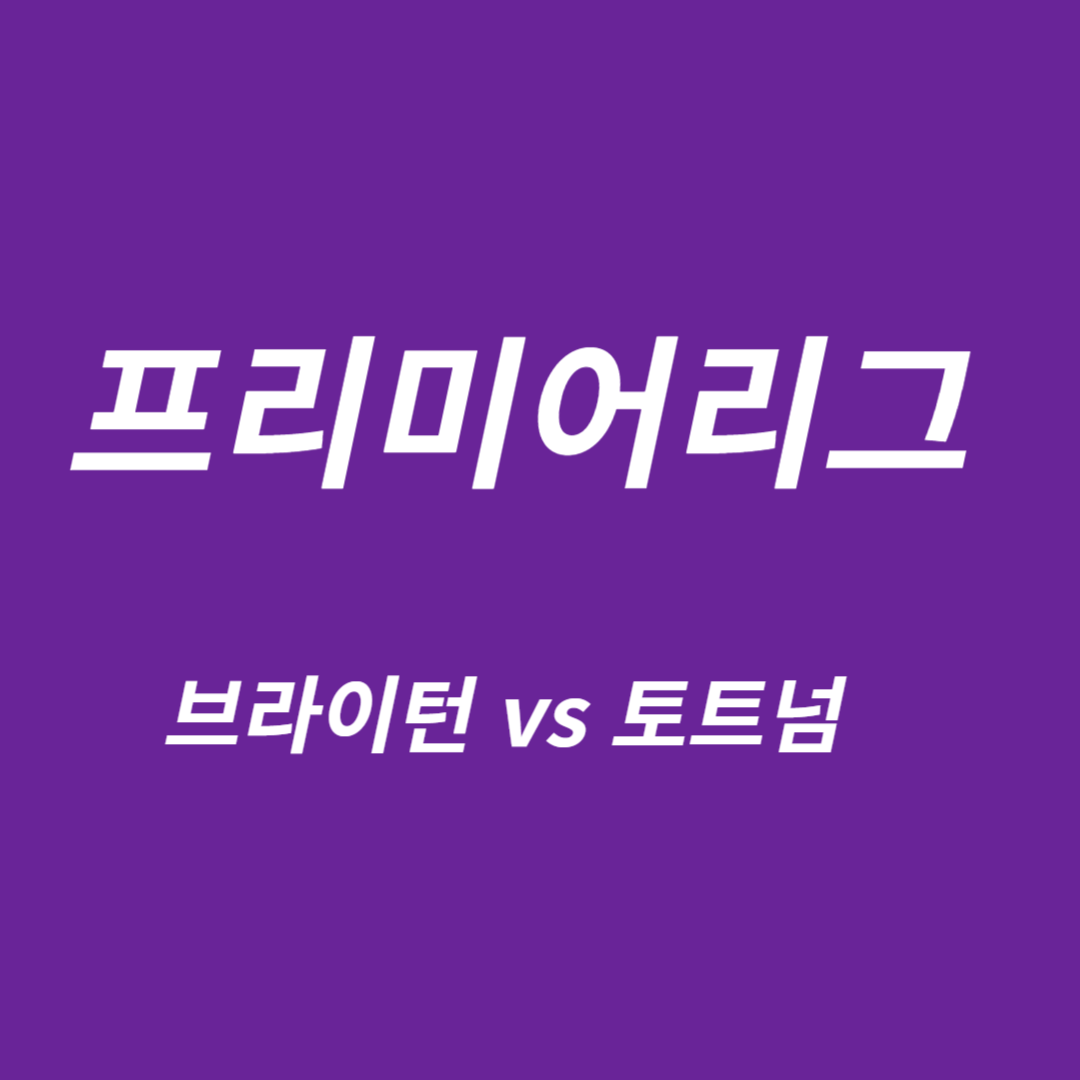 프리미어리그 브라이턴vs토트넘