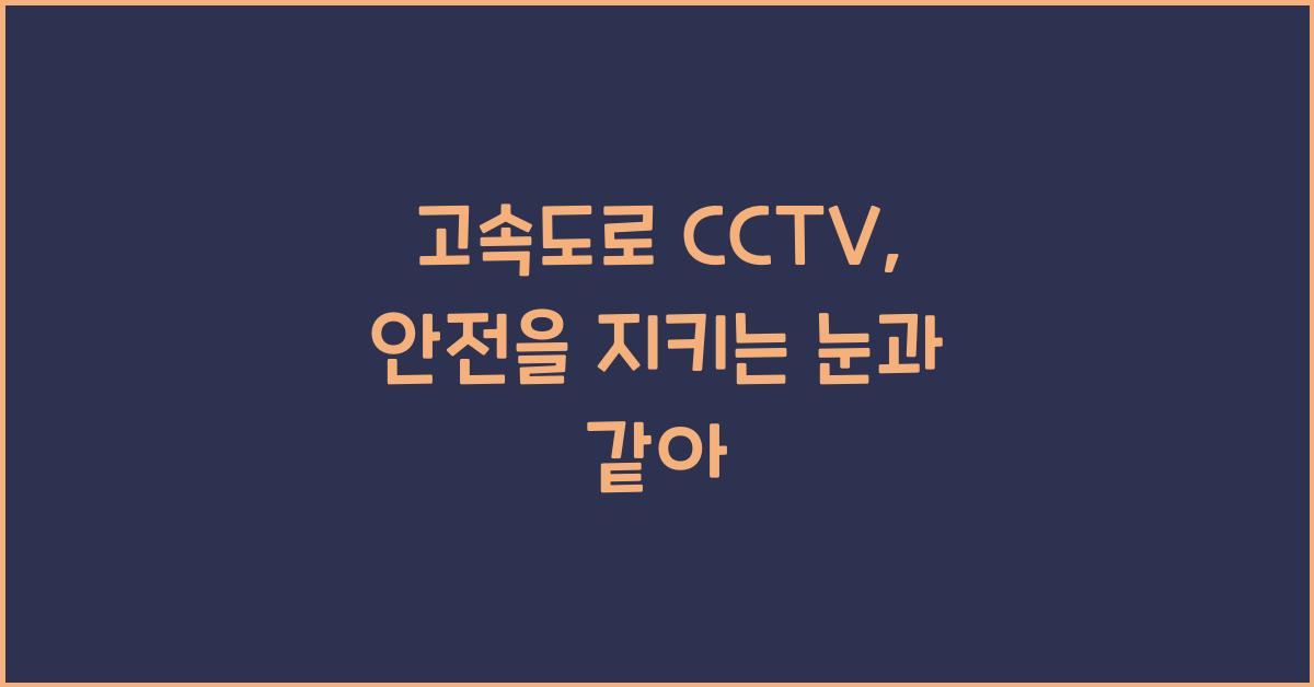 고속도로 cctv