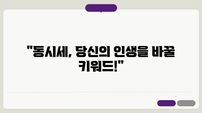 동시세