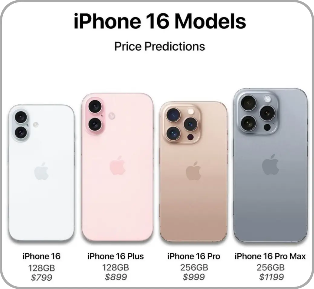 아이폰16모델가격