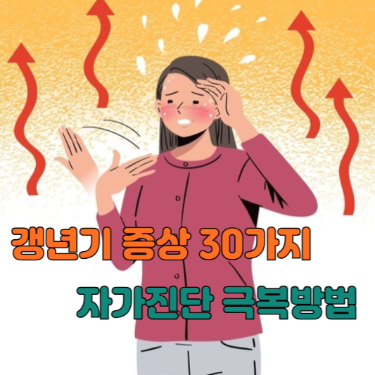 갱년기 증상 30가지 자가진단 극복방법