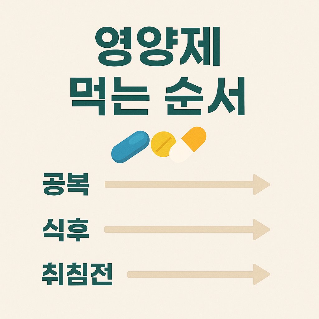 영양제 먹는 순서 총정리: 아침부터 저녁까지 효과적으로 챙기는 법