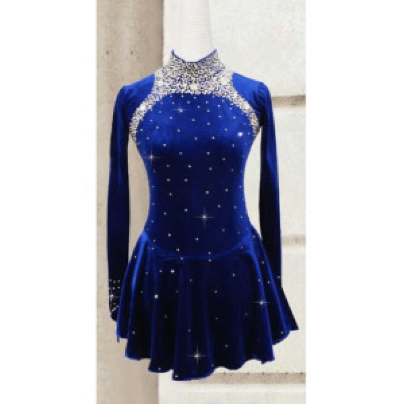 고퀄리티피겨복 대회복 맞춤 고급 큐빅 피겨드레스