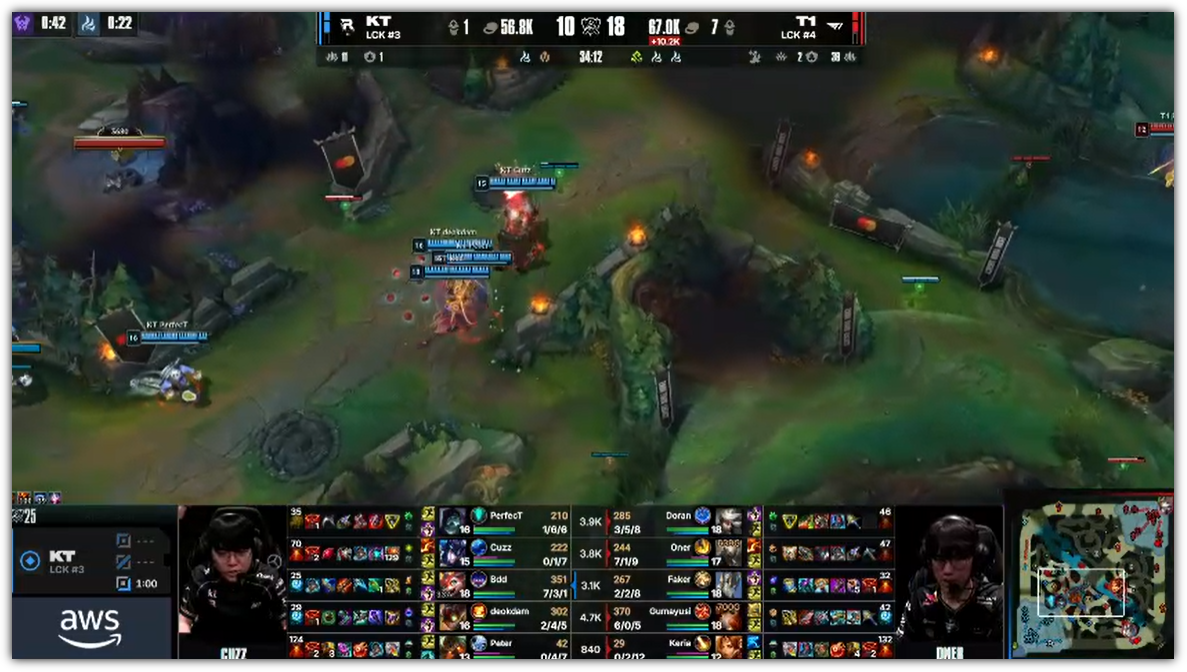 2025 롤드컵, KT, T1 대결