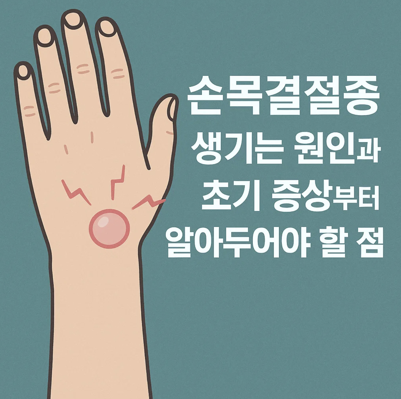 손목결절종 생기는 원인과 초기 증상부터 알아두어야 할 점