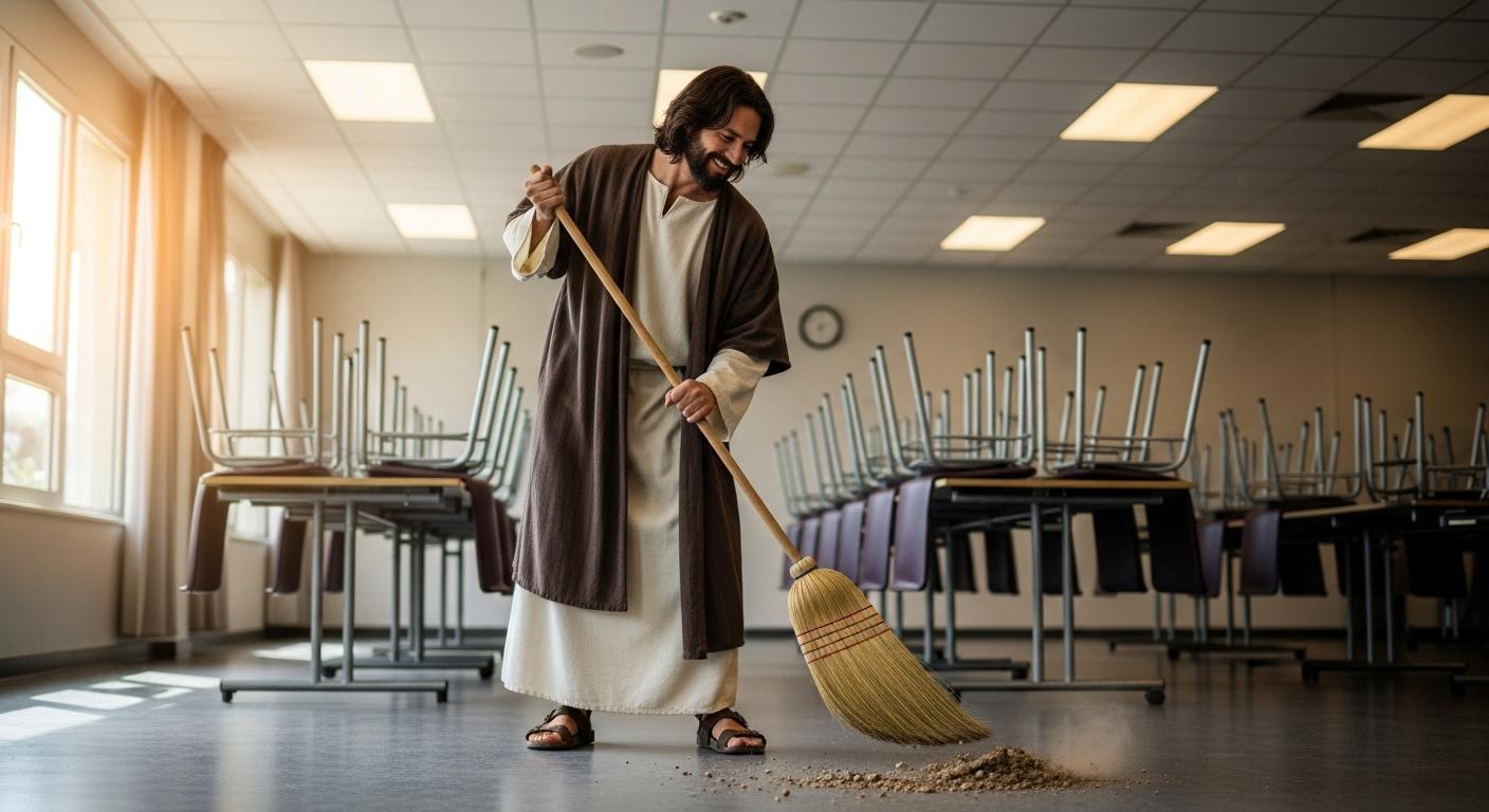 Jesus Going to Clean House