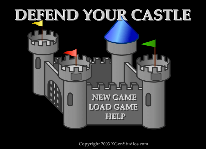 성지키기-플래시게임-메인-화면