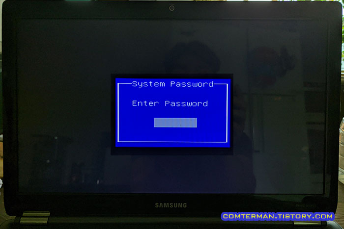 노트북 바이오스 입력 화면