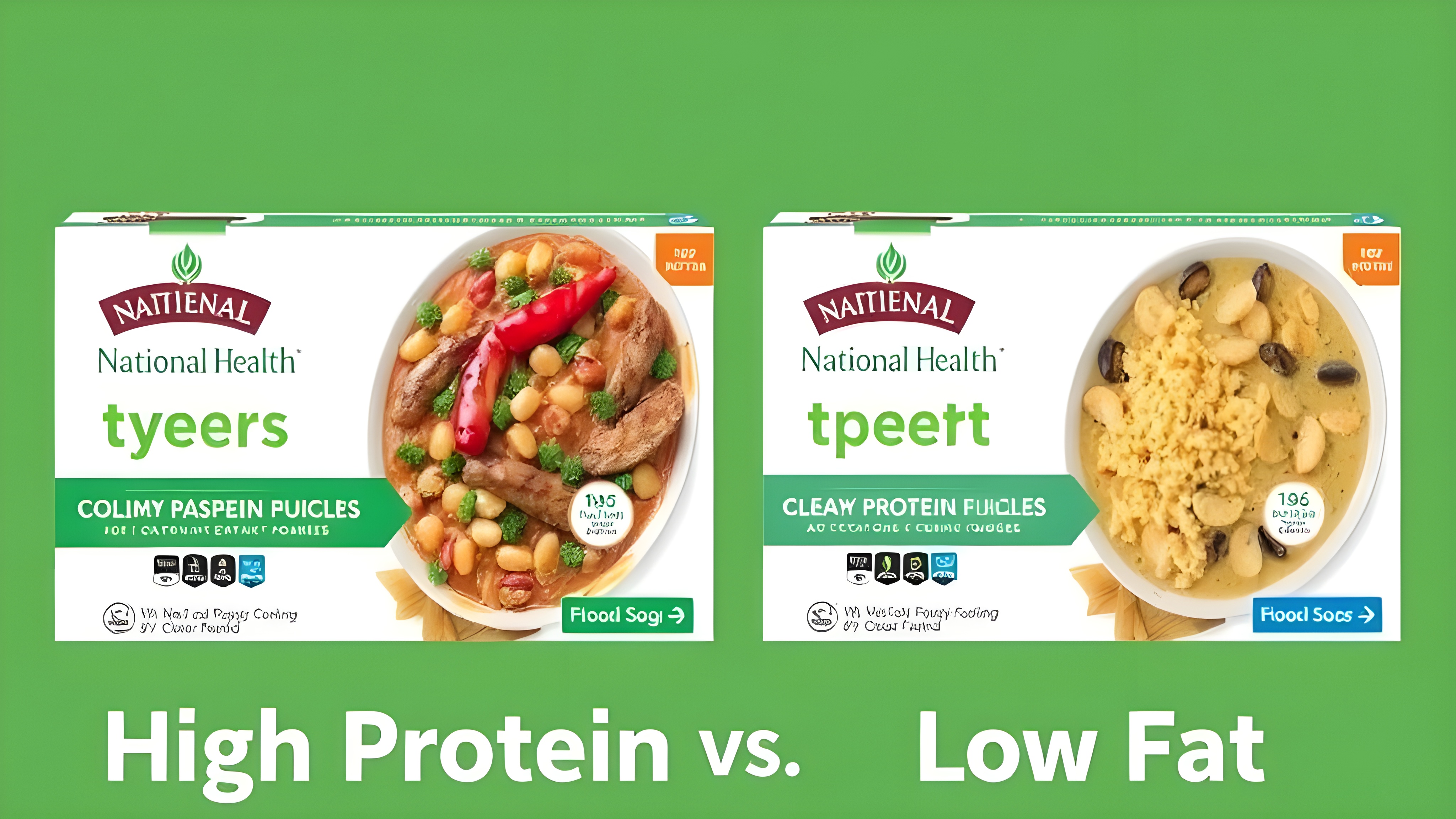 헬스 밀키트 비교 (고단백 VS 저지방)