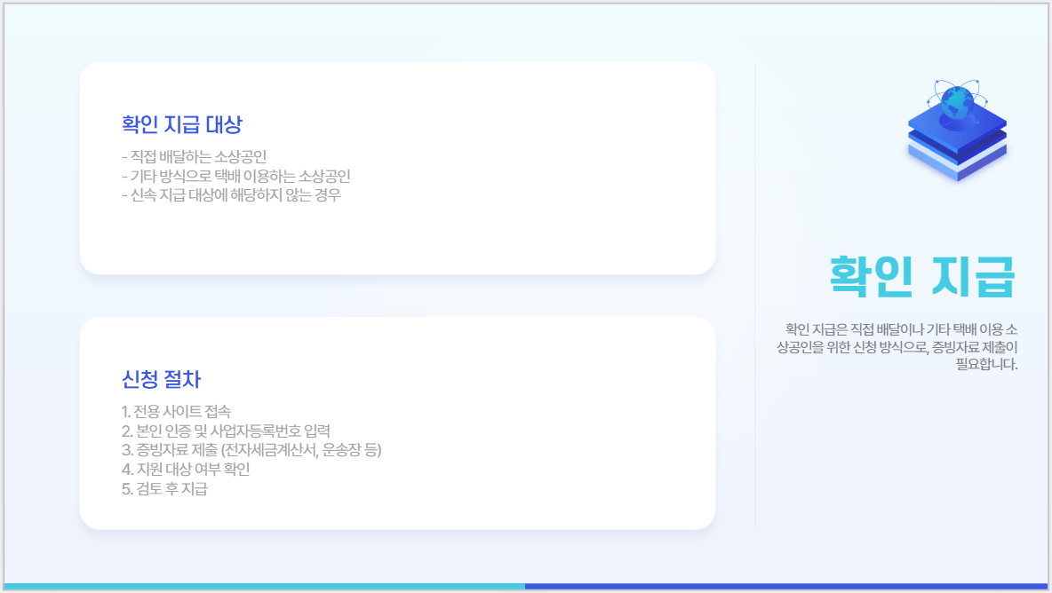 소상공인 배달·택배비 지원사업
