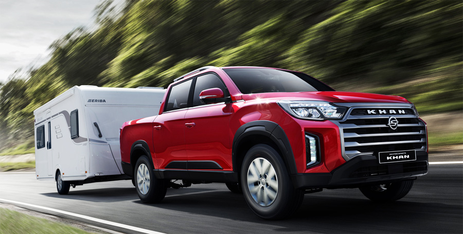 렉스턴 스포츠 칸 캠핑 트레일러 견인