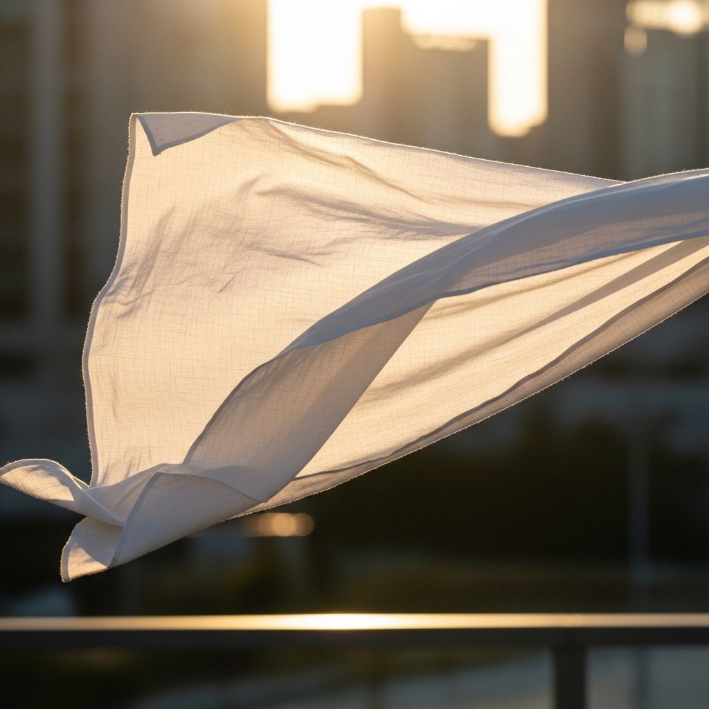 심야약국6&amp;#44; 저녁노을 배경으로 날리고 있는 흰천