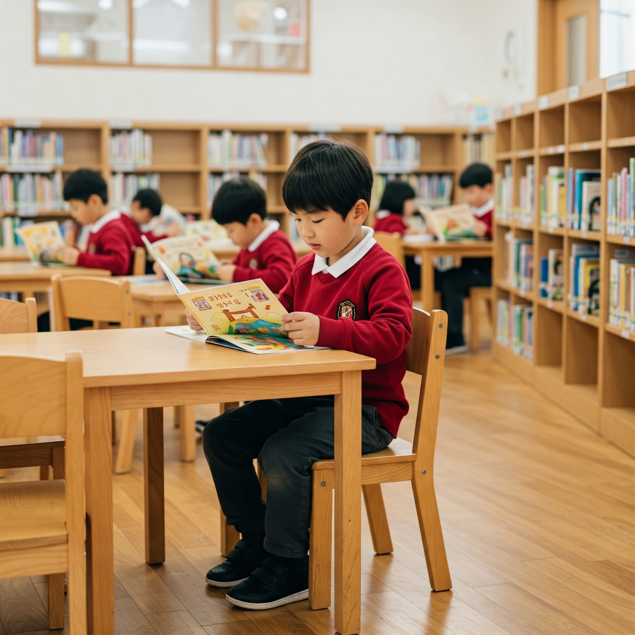 독서하는 어린이