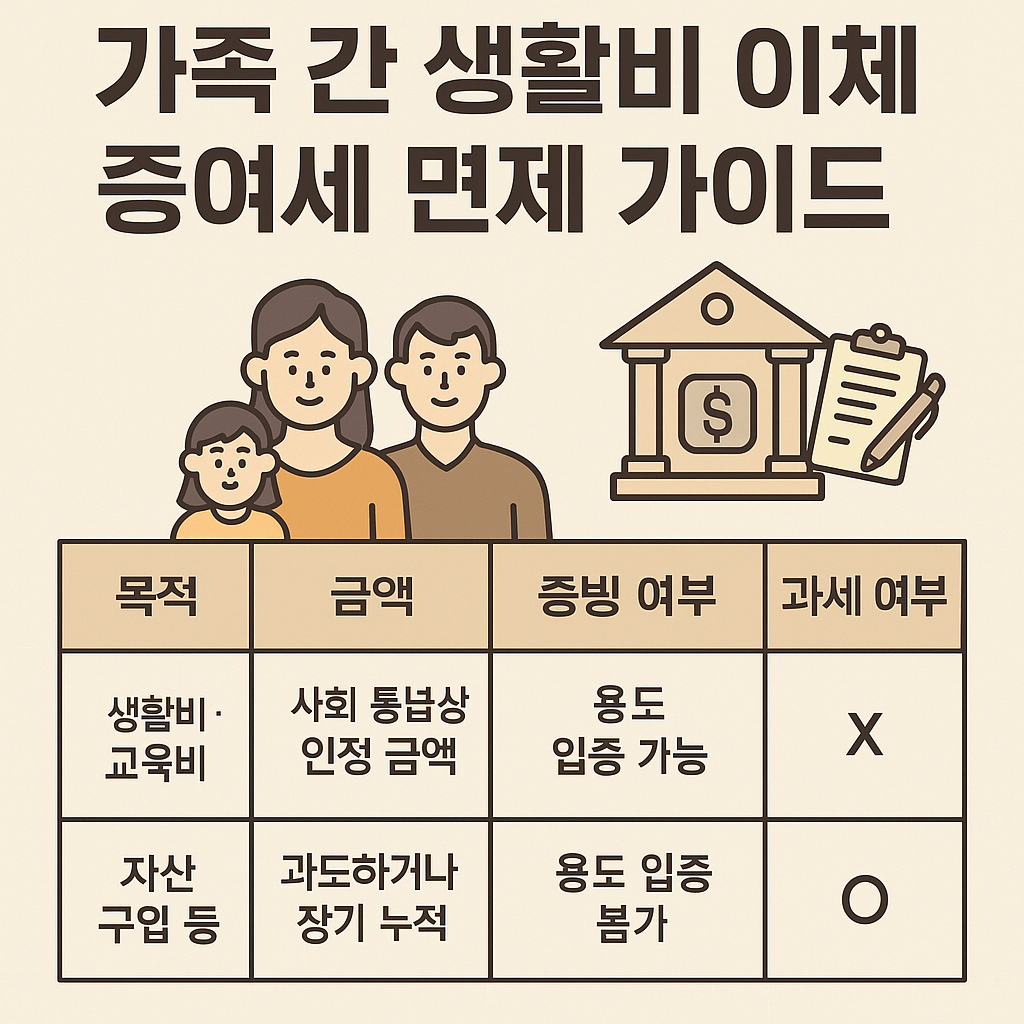 가족 간 생활비 이체