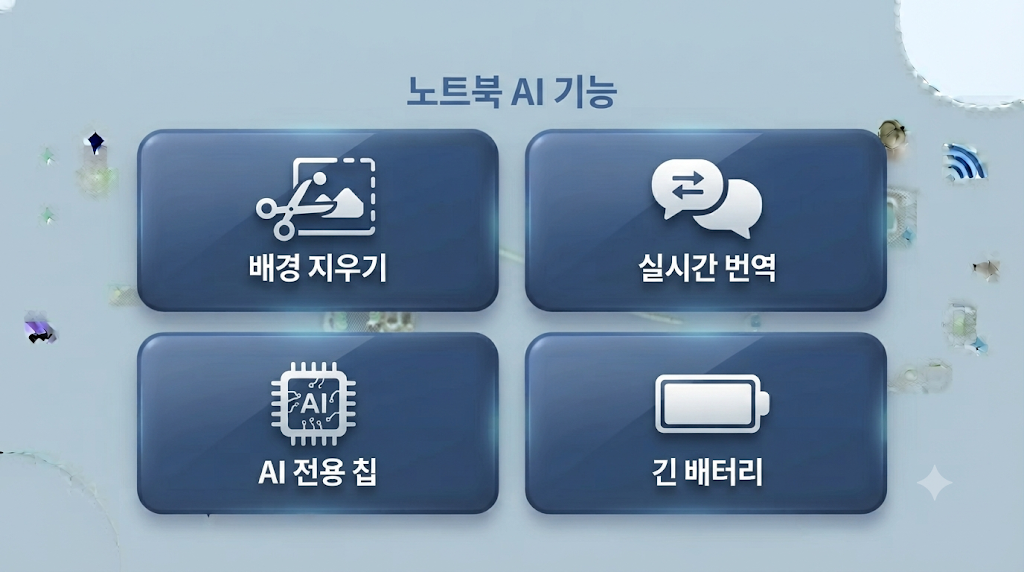 AI 노트북의 주요 기능