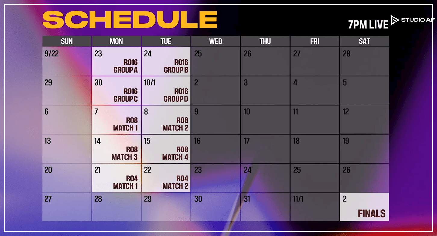 16강 이후의 경기일정