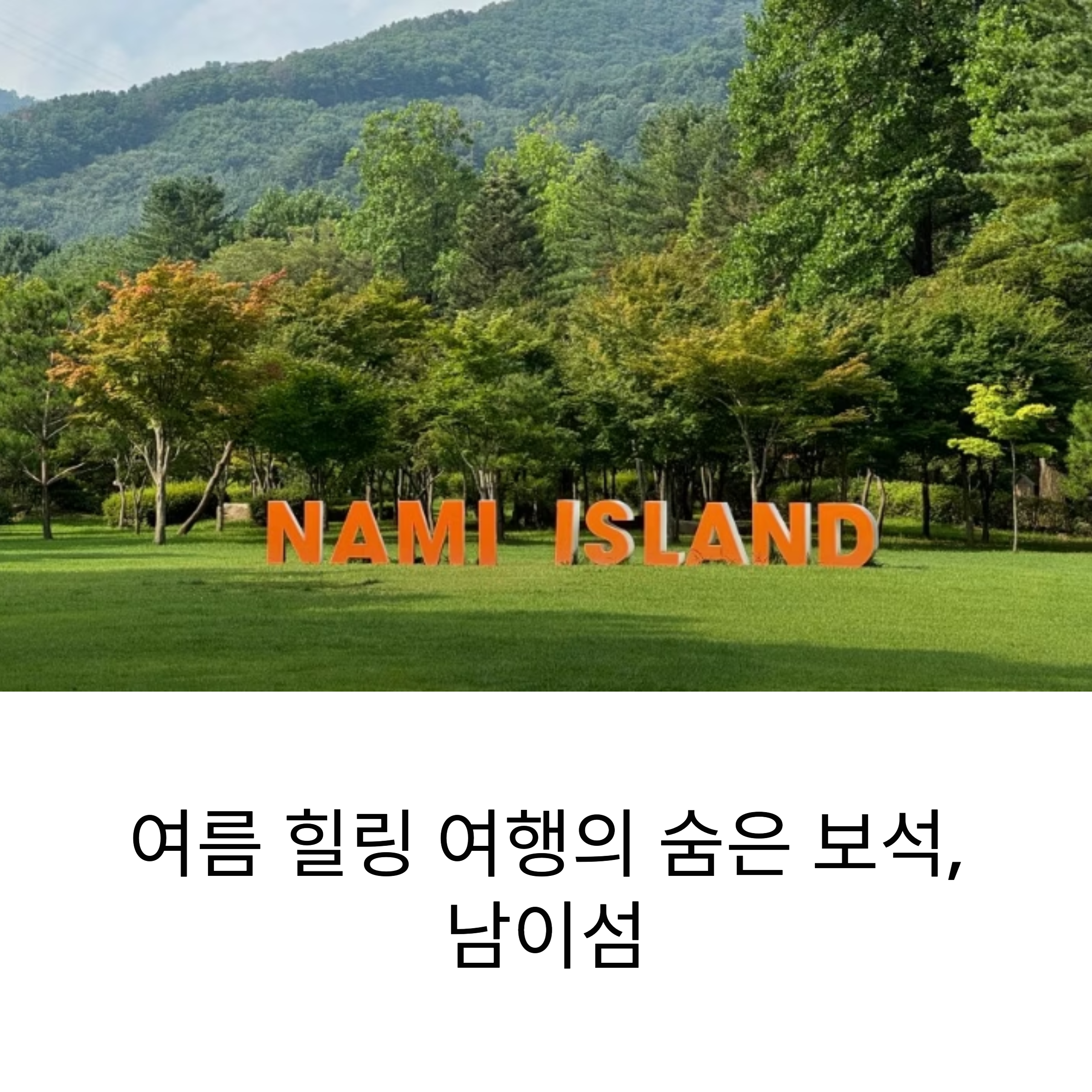 여름 힐링 여행의 숨은 보석, 남이섬