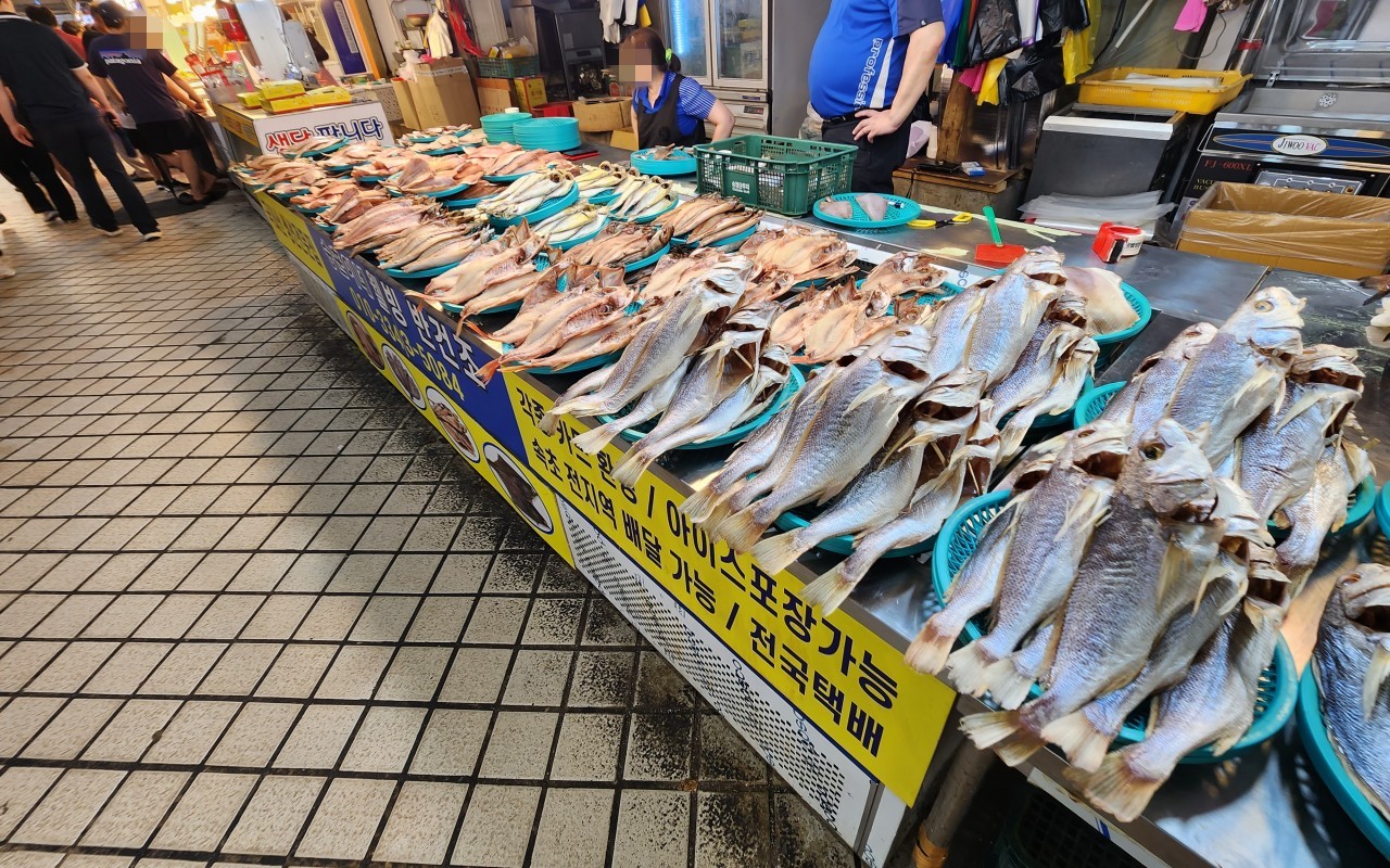 속초중앙시장 반건조 생선