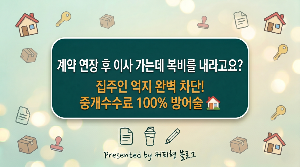 이사할때 다음세입자 복비 요구 방어법 안내 블로그 썸네일 이미지