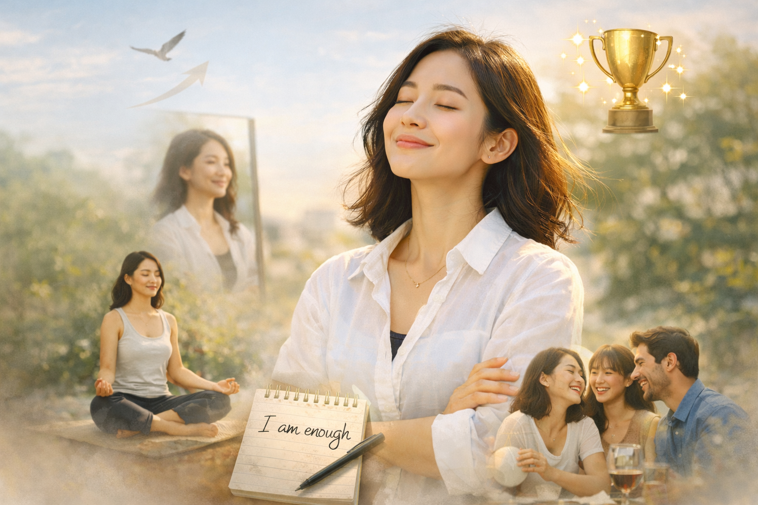 자기 존중감이 높은 사람의 여유있는 모습