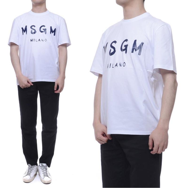 MSGM 엠에스지엠 남성 로고 반팔티 01 20S 2840MM97 207098