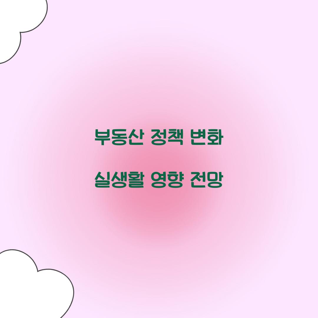 부동산 정책