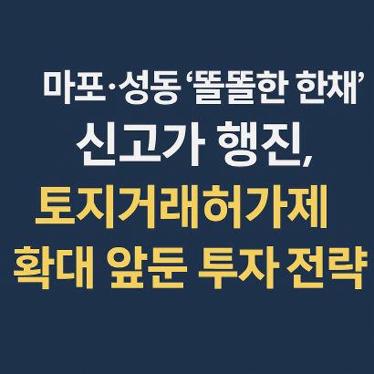 서울 아파트 다시 꿈틀? 9·7 대책 이후 ‘똘똘한 한채’ 쏠림 현상 총정리