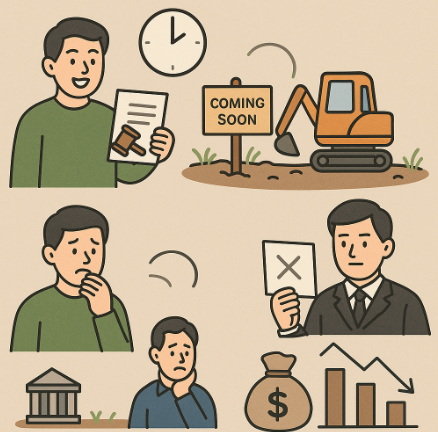 낙찰부동산 개발지연